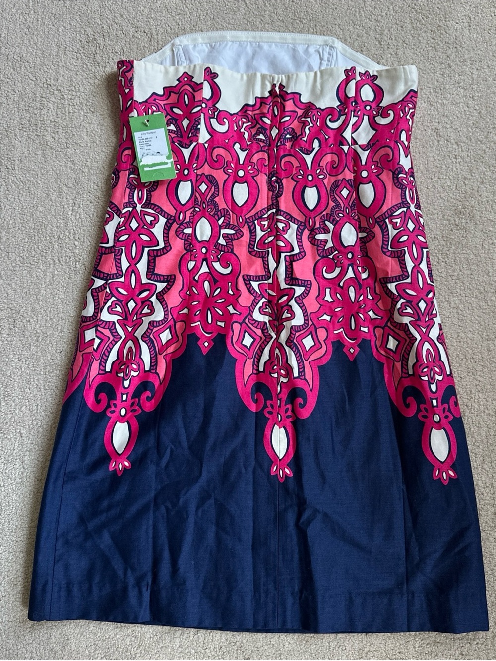 Lilly Pulitzer NWT Strapless Bowen Chorus Girl Cotton Dress - Picture 7 of 11